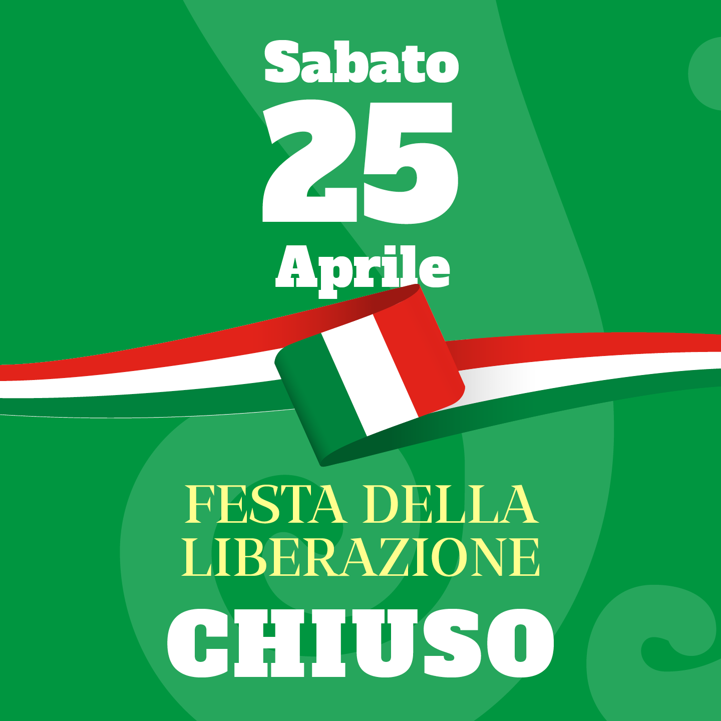 Immagine di Chiusura straordinaria per la Festa della Liberazione